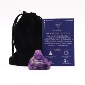 Calming Clarity Small Buddha Figurine Amethyst
