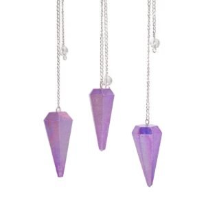 Calm Intuition Pendulum Aurora Purple Quartz