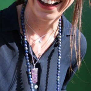 Calming Intuition Crystal Point Pendant Amethyst