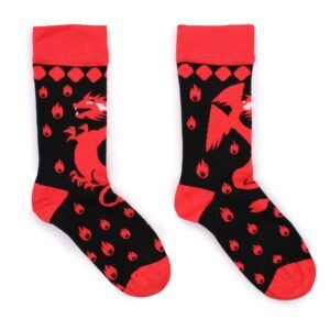 Bold Energy Bamboo Red Dragon Socks
