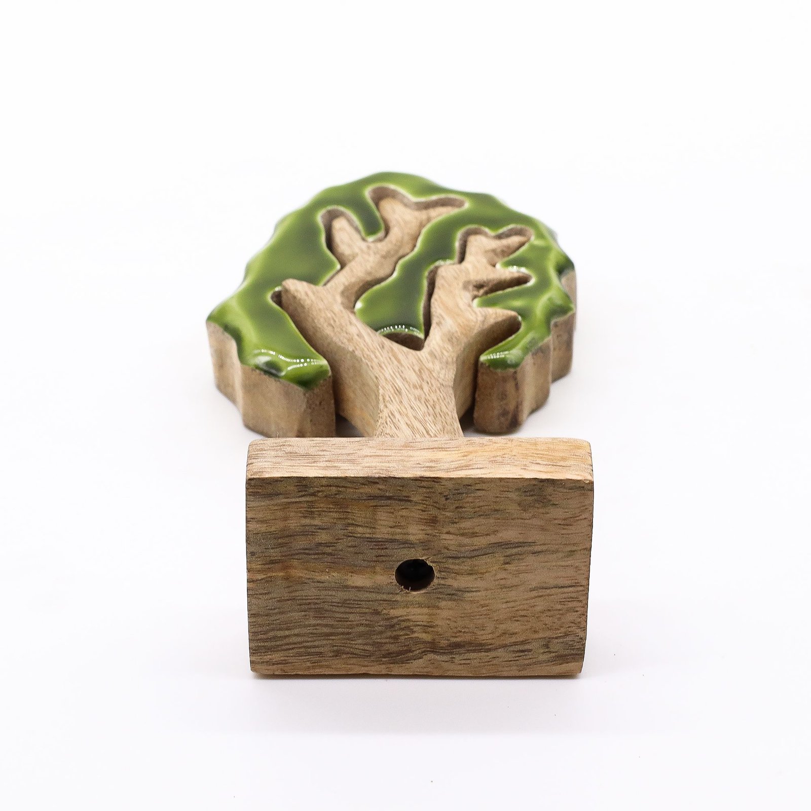 tranquil forest 3d single tree mango wood ornament Tranquil Forest 3D Single Tree Mango Wood Ornament - Image 9