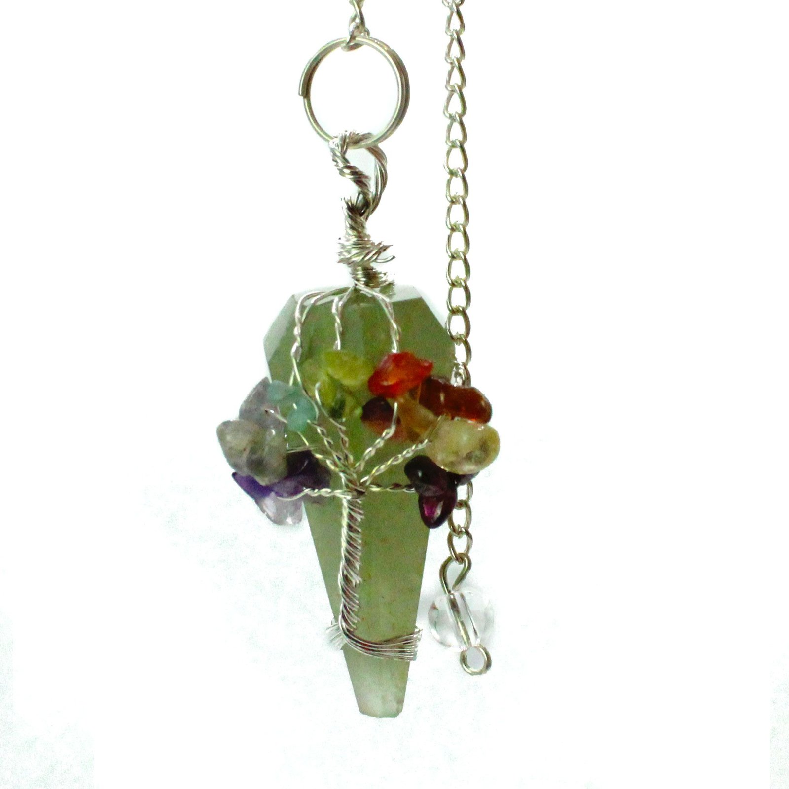 prosperity flow pendulum seven chakra aventurine Prosperity Flow Pendulum Seven Chakra Aventurine - Image 3