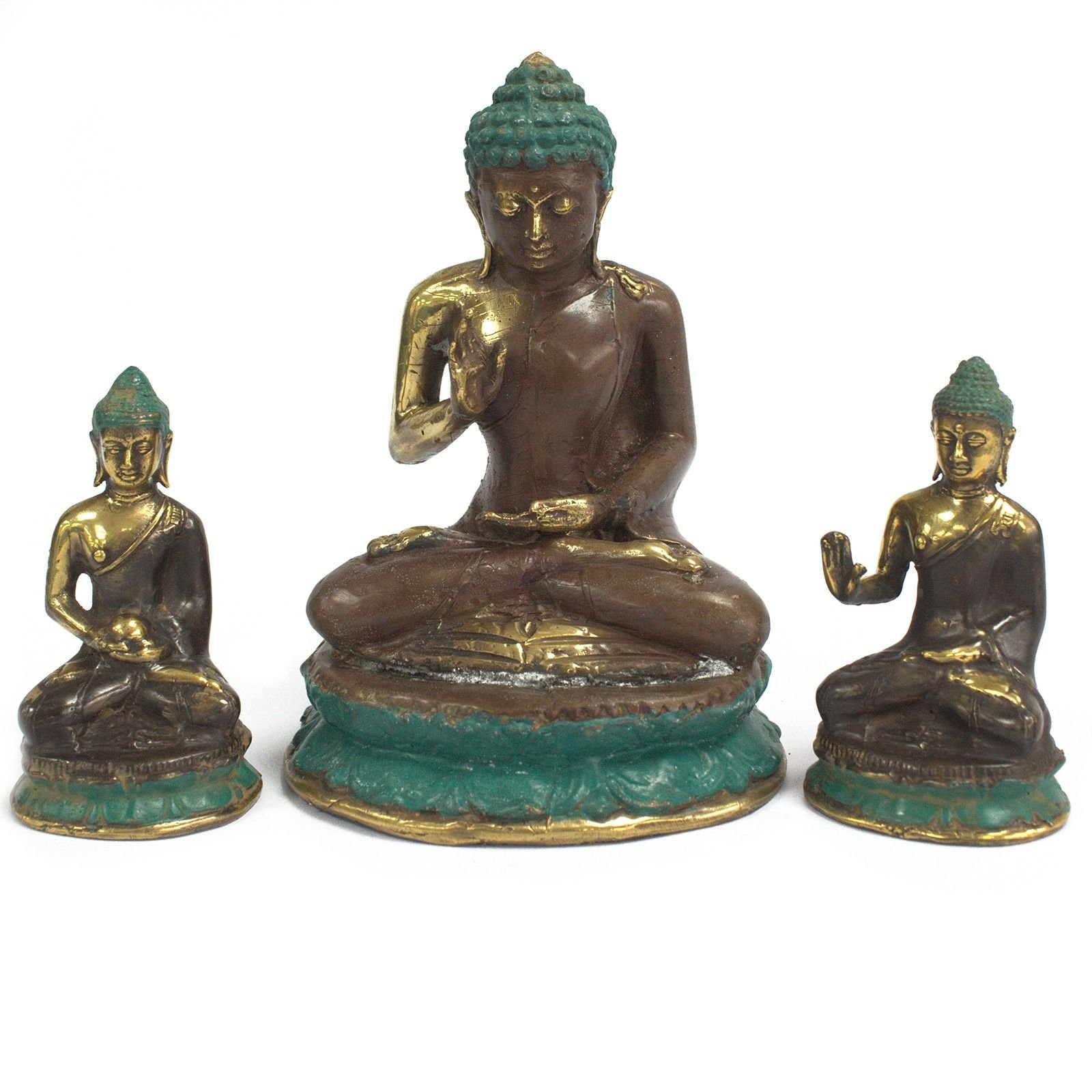 calming sanctuary large brass sitting buddha Calming Sanctuary Large Brass Sitting Buddha - Image 3