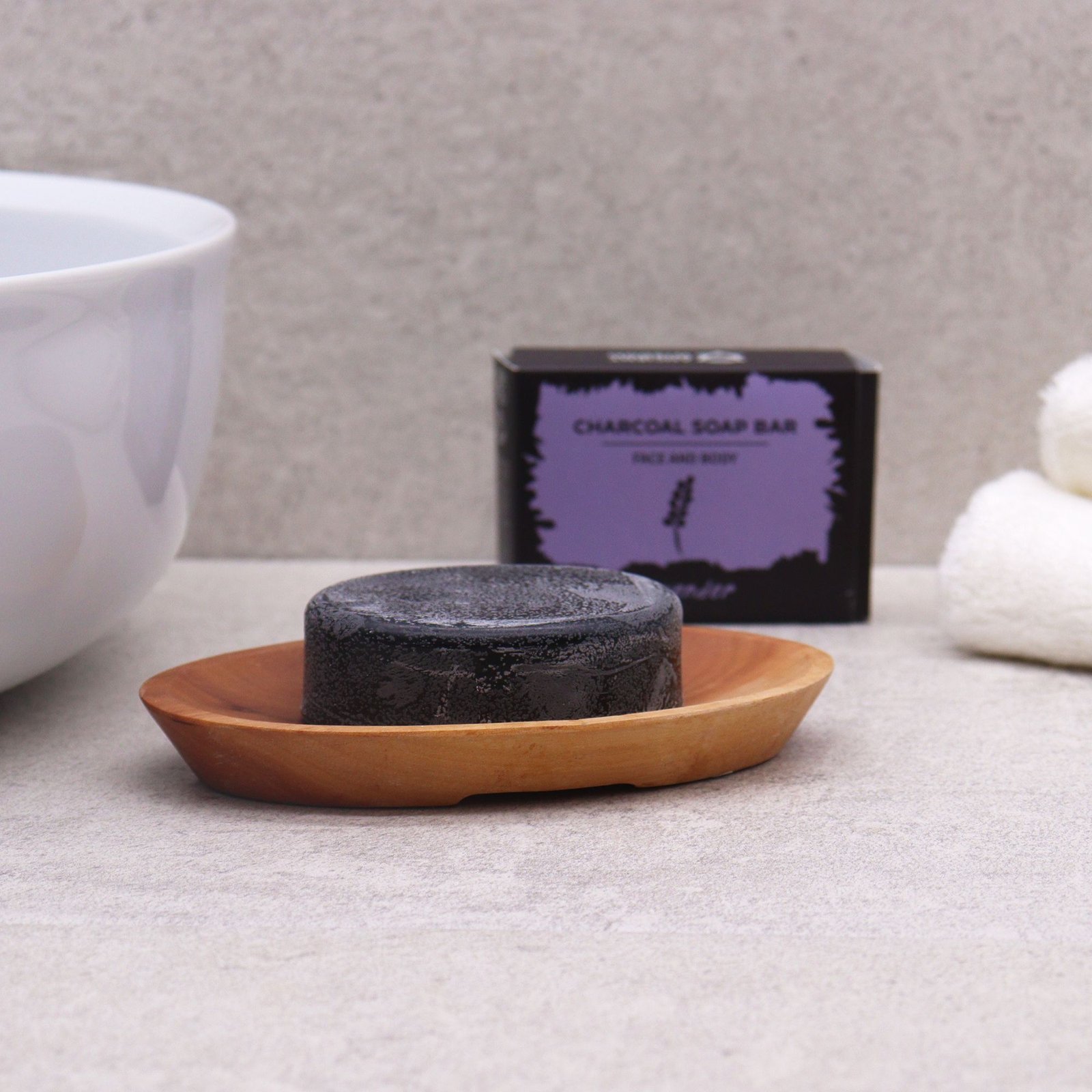 minimalist oval mahogany wood soap dish Minimalist Oval Mahogany Wood Soap Dish - Image 3