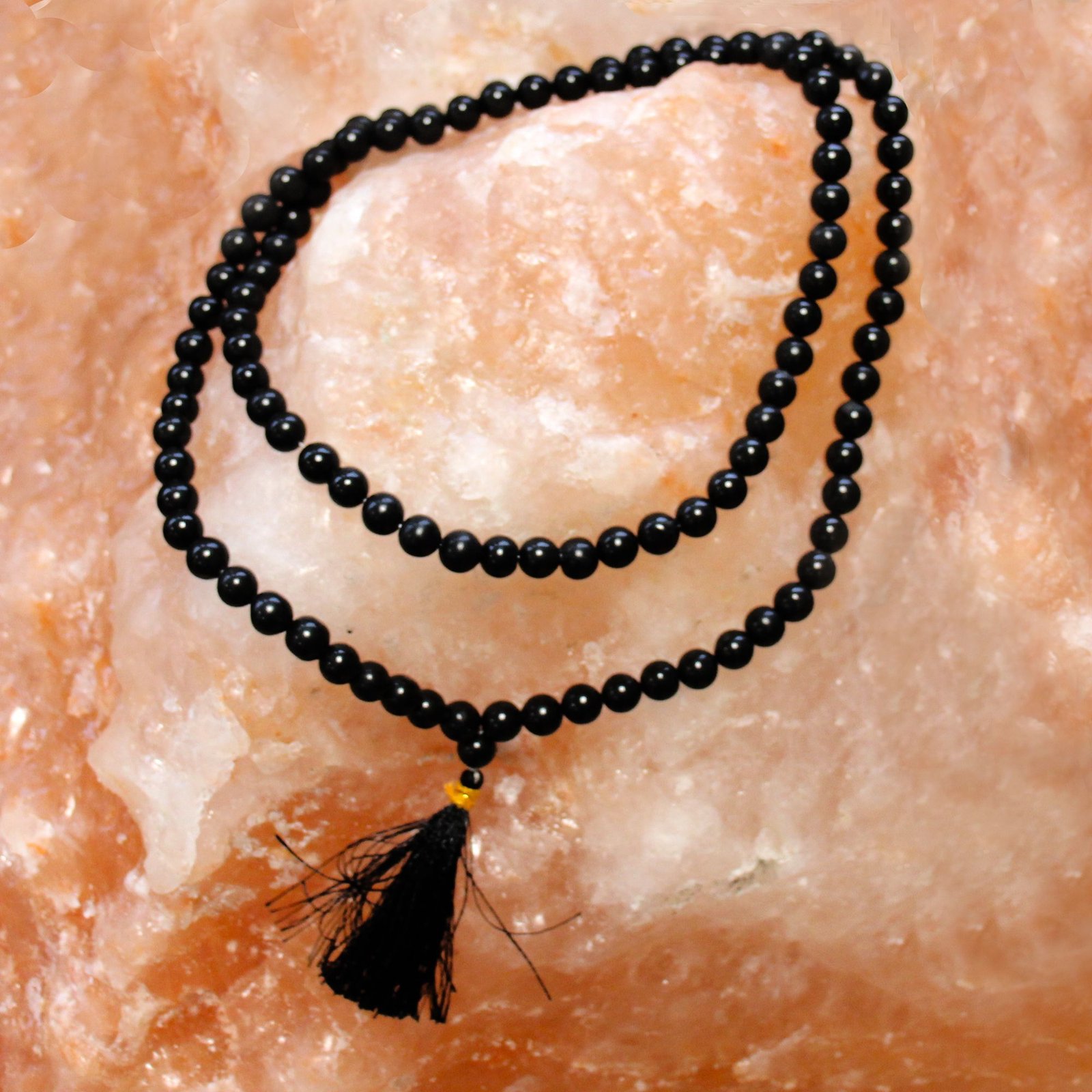 grounding protection meditation mala black agate Grounding Protection Meditation Mala Black Agate - Image 3