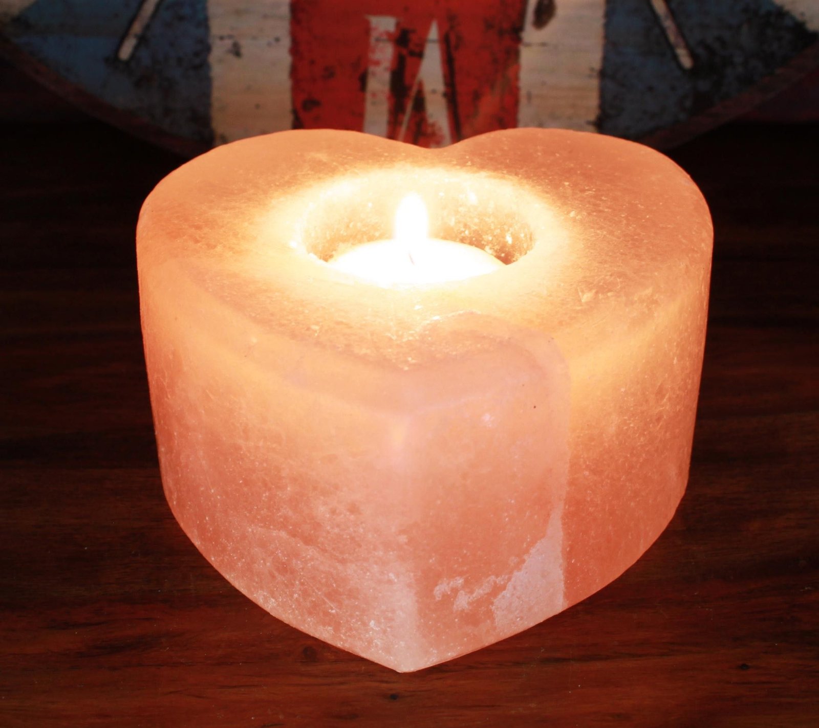 heartfelt glow himalayan salt candle holder Heartfelt Glow Himalayan Salt Candle Holder