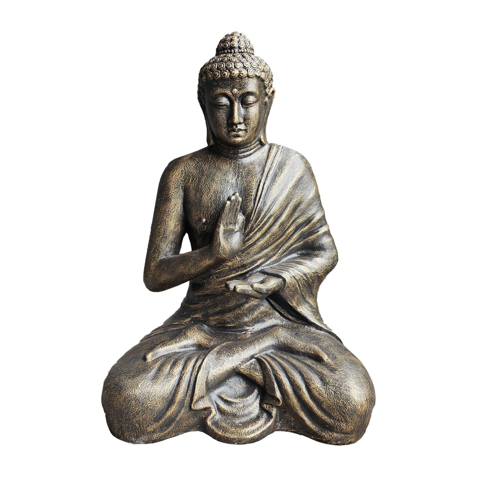 tranquil meditating buddha statue antique gold Tranquil Meditating Buddha Statue Antique Gold - Image 2
