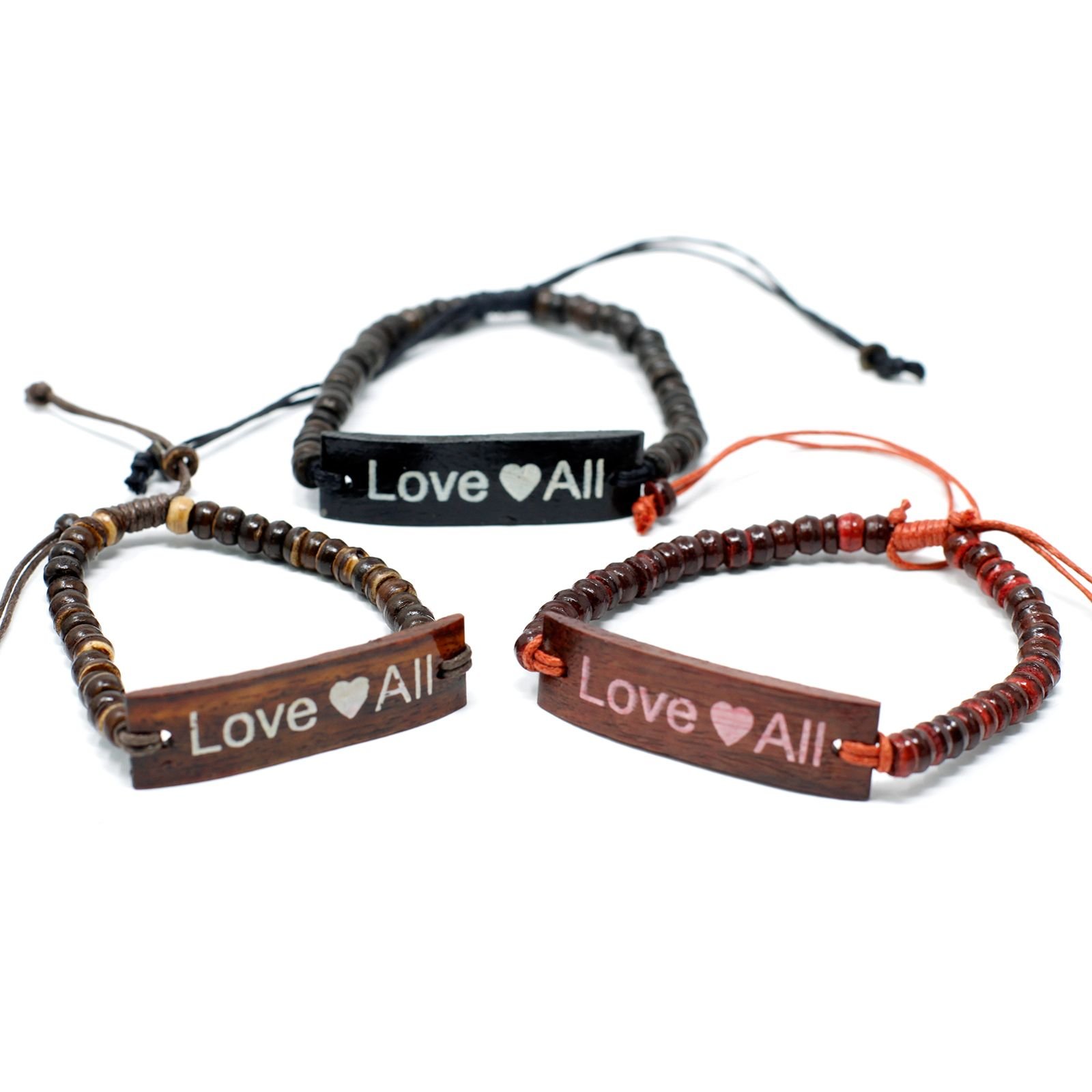 universal loveall coconut bead affirmation bracelet Universal LoveAll Coconut Bead Affirmation Bracelet