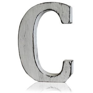Personalised Shabby Chic Decorative Letter C