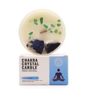 Expressive Throat Chakra Crystal Soy Candle