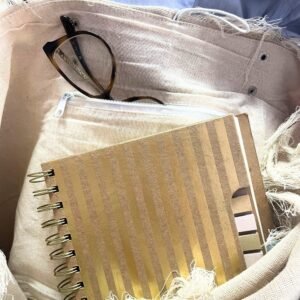 Everyday Canvas Tote Mandala Leather Handles