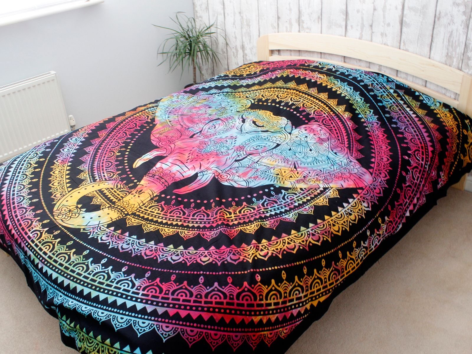 sacred strength cotton bedspread elephant mandala Sacred Strength Cotton Bedspread Elephant Mandala - Image 4
