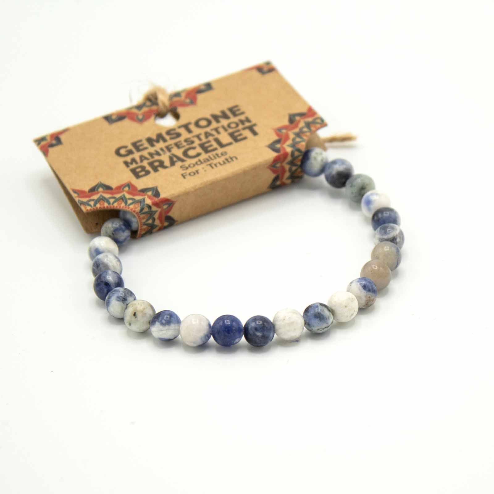 truth and clarity gemstone bracelet sodalite Truth and Clarity Gemstone Bracelet Sodalite - Image 2