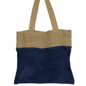 Earthy Market Mesh Tote Soft Jute Denim