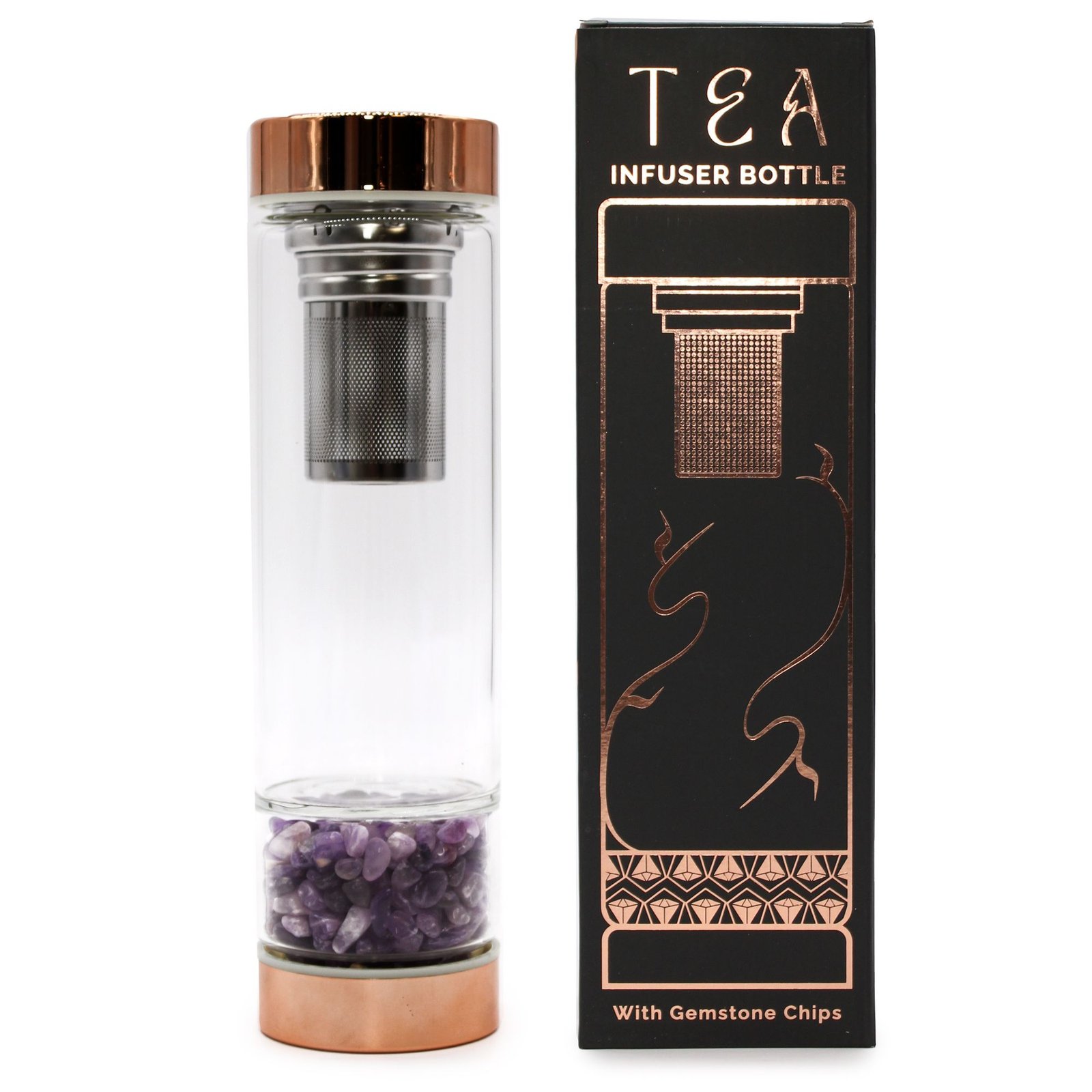 calming crystal glass tea infuser amethyst Calming Crystal Glass Tea Infuser Amethyst - Image 4