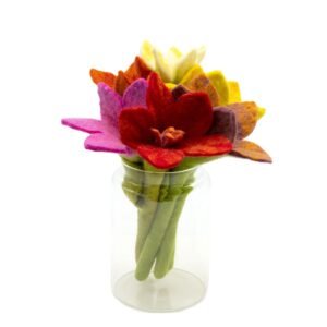 Colorful Felt Lily Bouquet Assorted Set