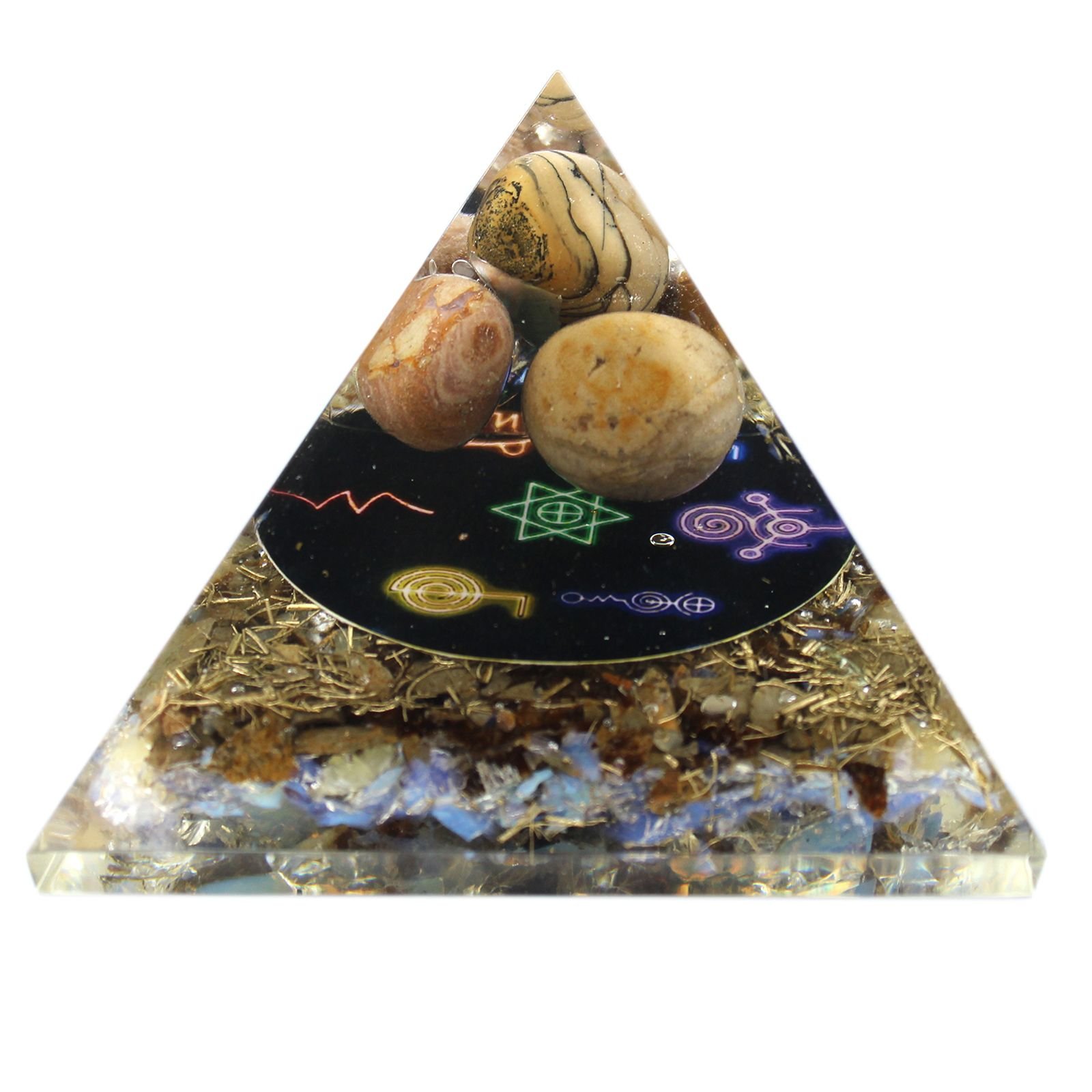midnight reiki protection orgonite pyramid Midnight Reiki Protection Orgonite Pyramid