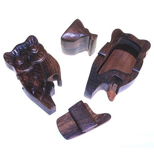 wisdom keepsake puzzle box owl wood Wisdom Keepsake Puzzle Box Owl Wood - Image 3