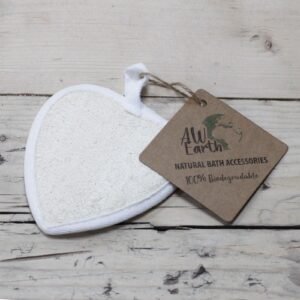 Radiance Exfoliating Heart Body Pad Natural Loofah