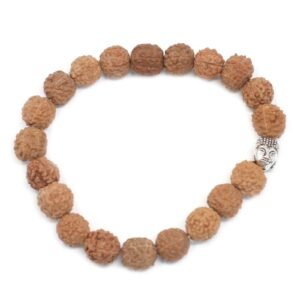 Serene Rudraksha Buddha Bangle Mala Natural
