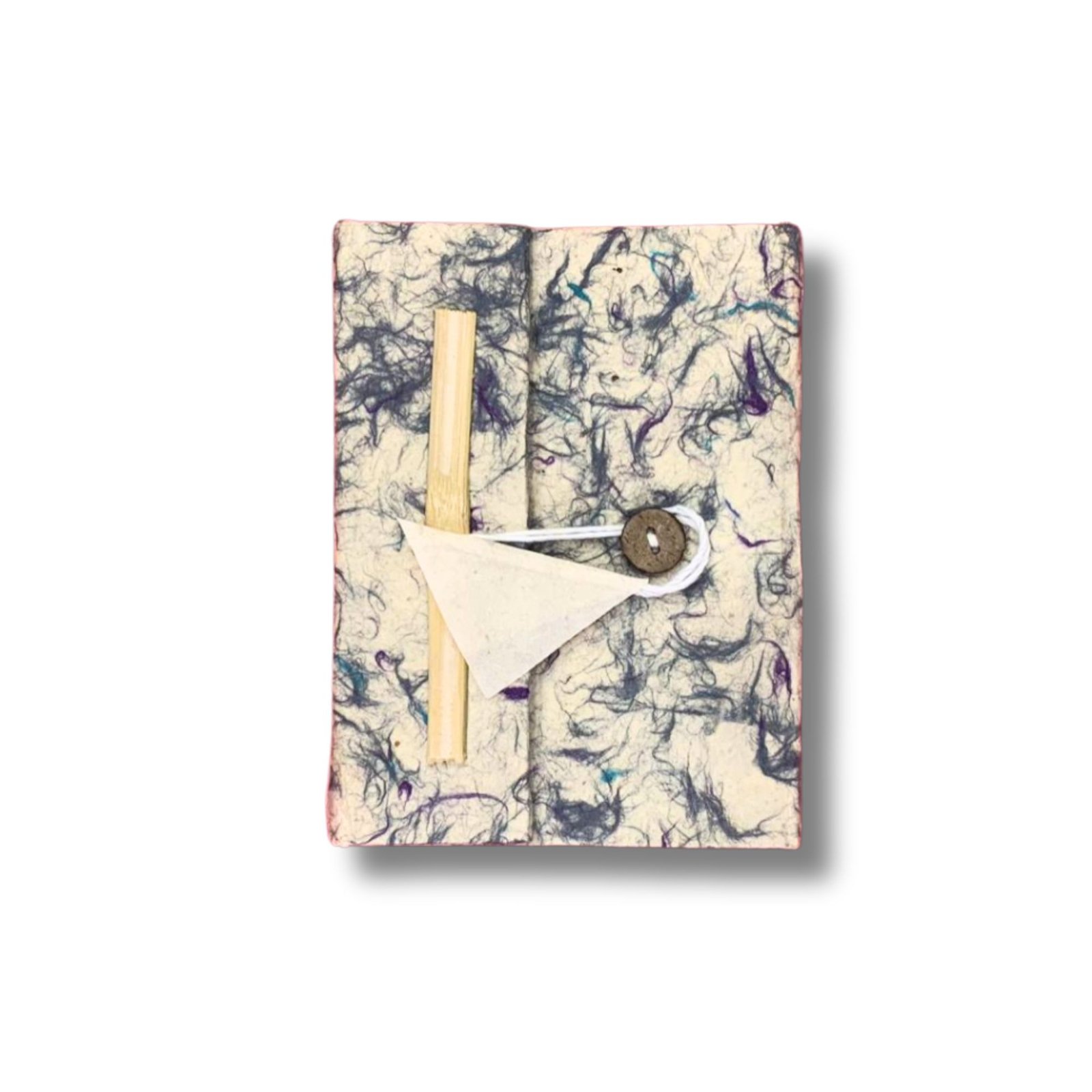 everyday reflection notebook lokta blue cotton Everyday Reflection Notebook Lokta Blue Cotton