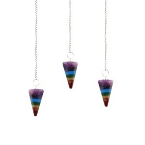 Seven Chakra Harmony Slice Pendulum