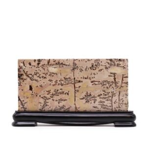 Tranquil Landscape Guohua Picture Stone Display