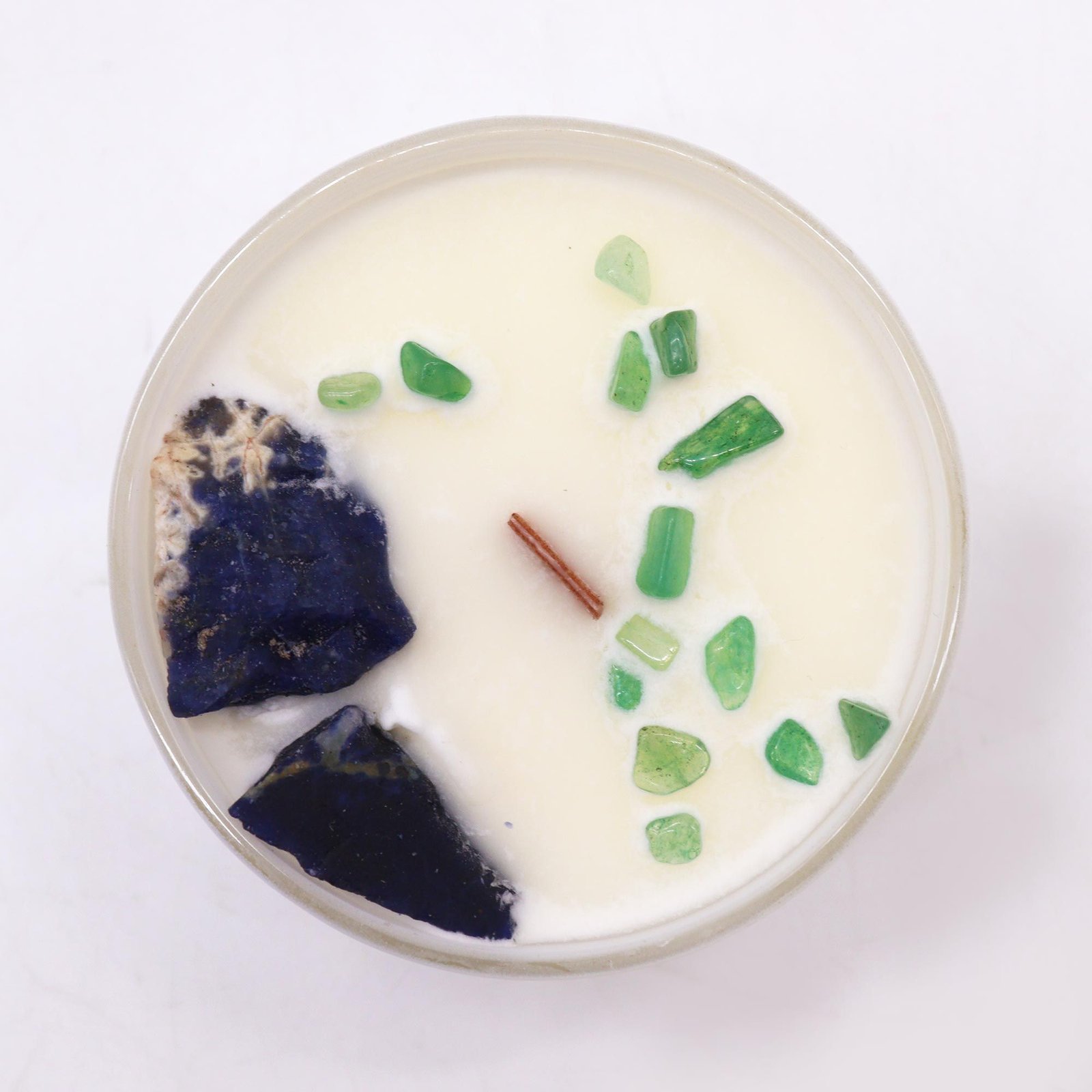 expressive throat chakra crystal soy candle Expressive Throat Chakra Crystal Soy Candle - Image 2