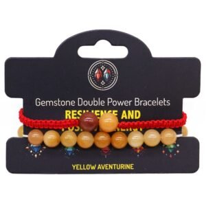 Optimism & Resilience Double Power Bracelet Yellow Aventurine