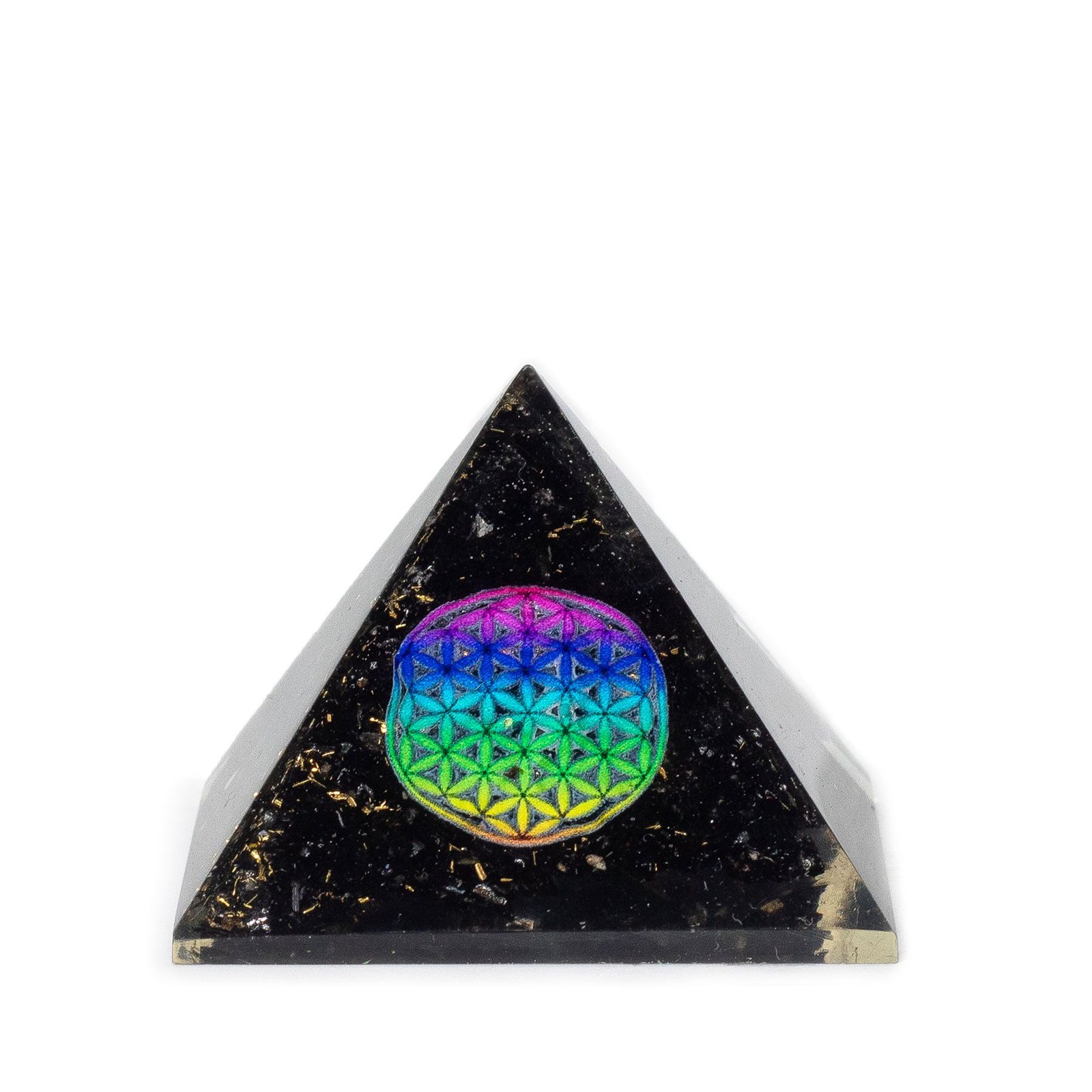 protective harmony orgonite pyramid flower of life Protective Harmony Orgonite Pyramid Flower of Life