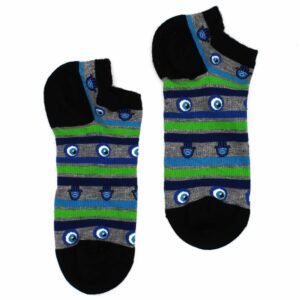 Guarding Low Bamboo Socks Evil Eye Hamsa