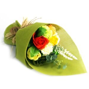 Refreshing Bath Soap Flower Bouquet Green