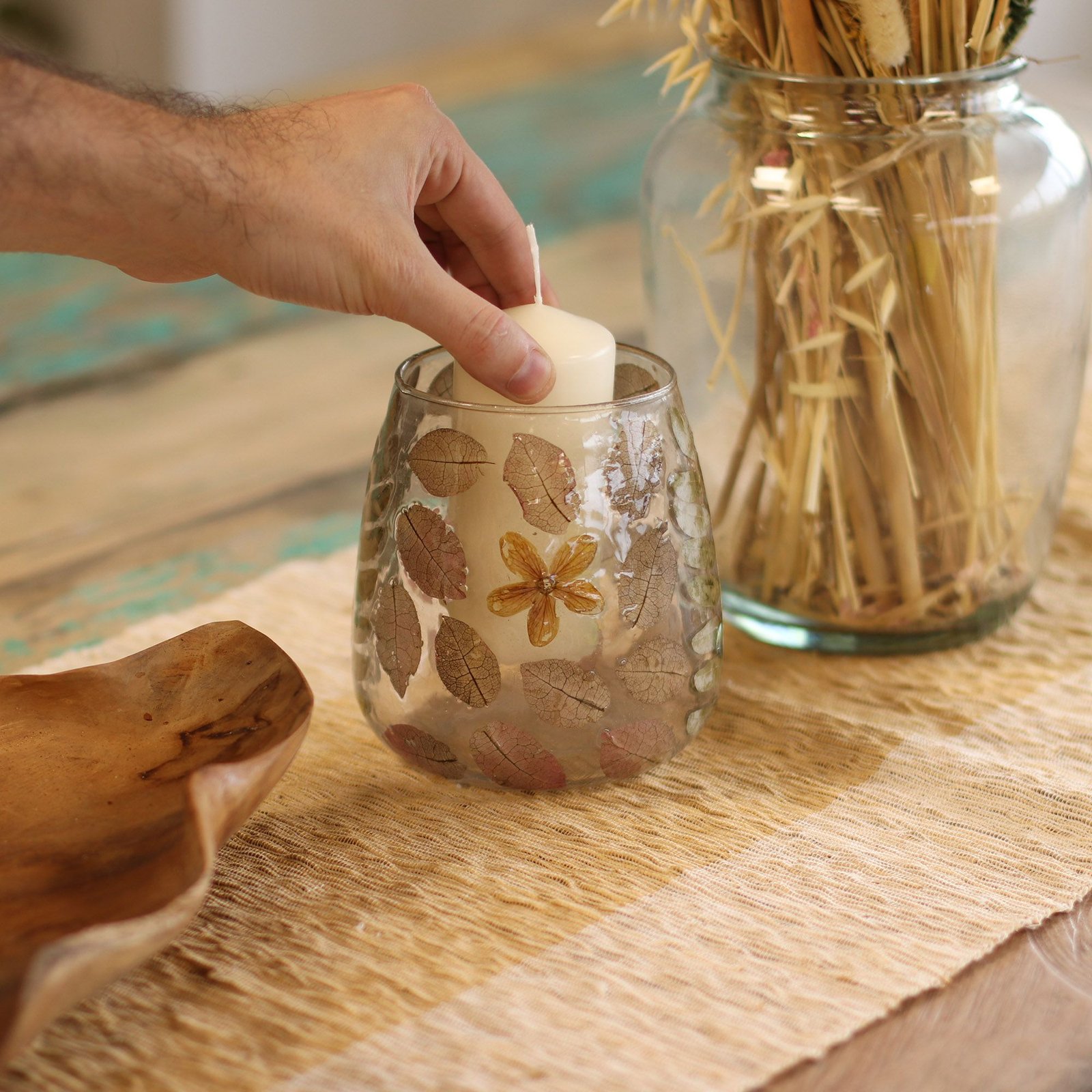 spring vase candle holder primavera florals Spring Vase Candle Holder Primavera Florals - Image 4