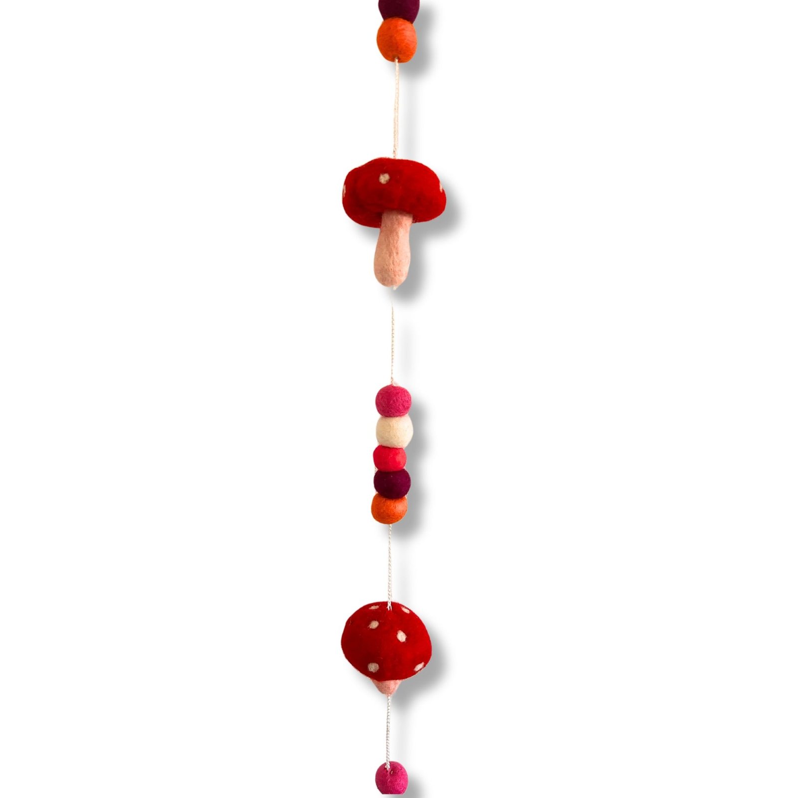 woodland felt wall hanging redtop mushrooms Woodland Felt Wall Hanging Redtop Mushrooms - Image 2