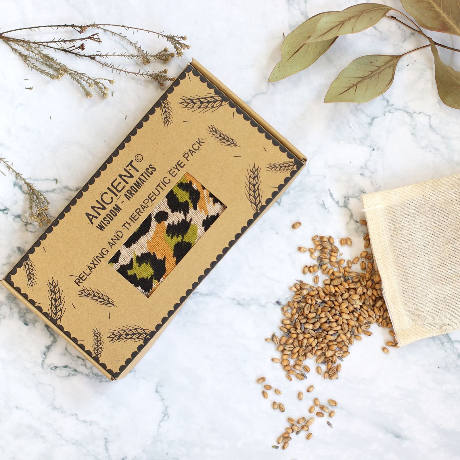 restful night eye pillow lavender leopard Restful Night Eye Pillow Lavender Leopard - Image 3