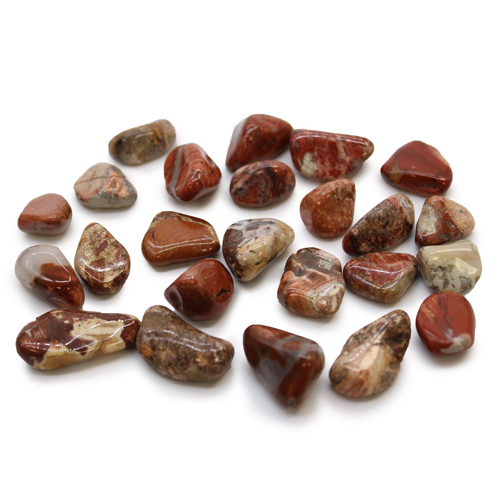 stabilising strength tumble stones light brecciated jasper Stabilising Strength Tumble Stones Light Brecciated Jasper