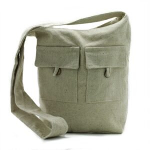 Spacious Everyday Shoulder Bag Natural Cotton