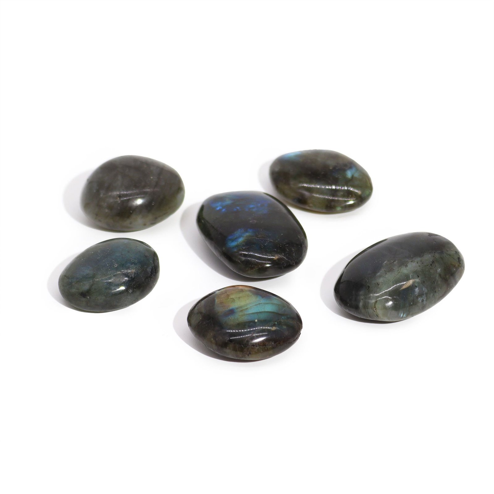 calming intuition labradorite palm stone Calming Intuition Labradorite Palm Stone