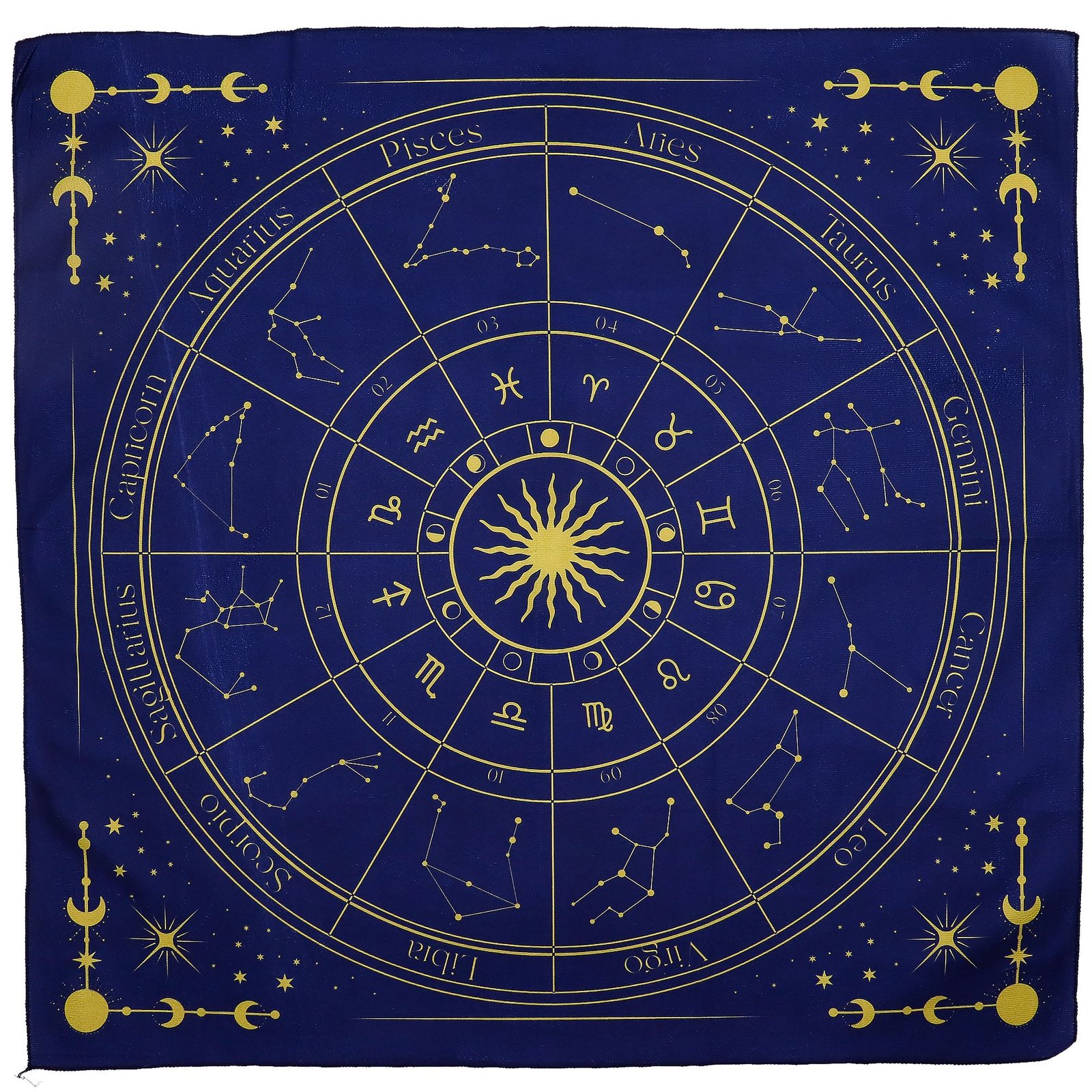 celestial focus tarot reading cloth zodiac Celestial Focus Tarot Reading Cloth Zodiac