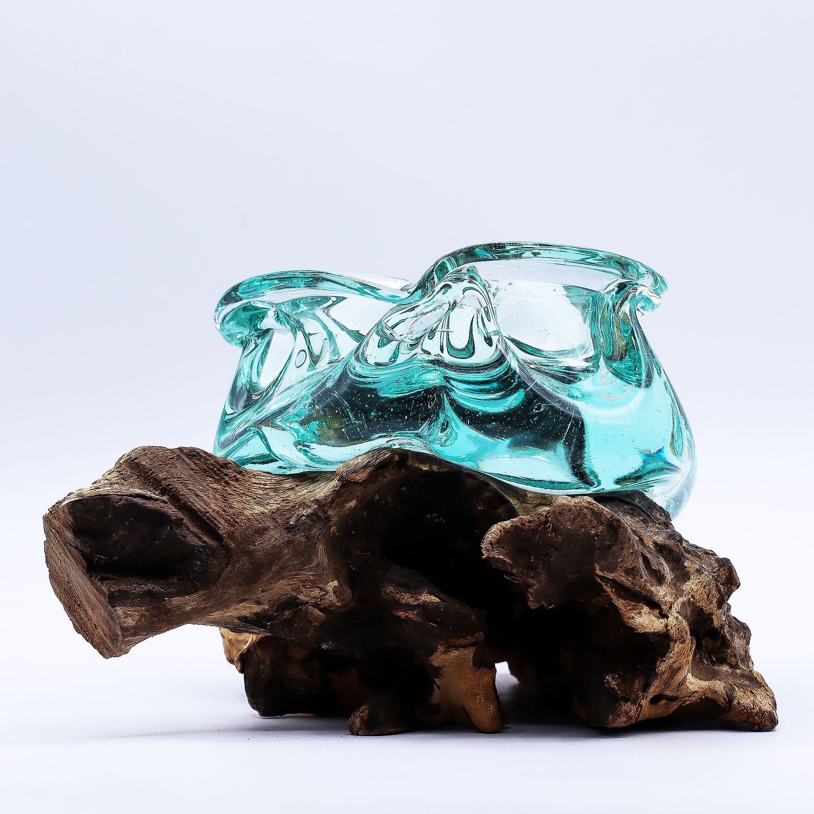 grounded glow chunky glass candle holder Grounded Glow Chunky Glass Candle Holder - Image 3