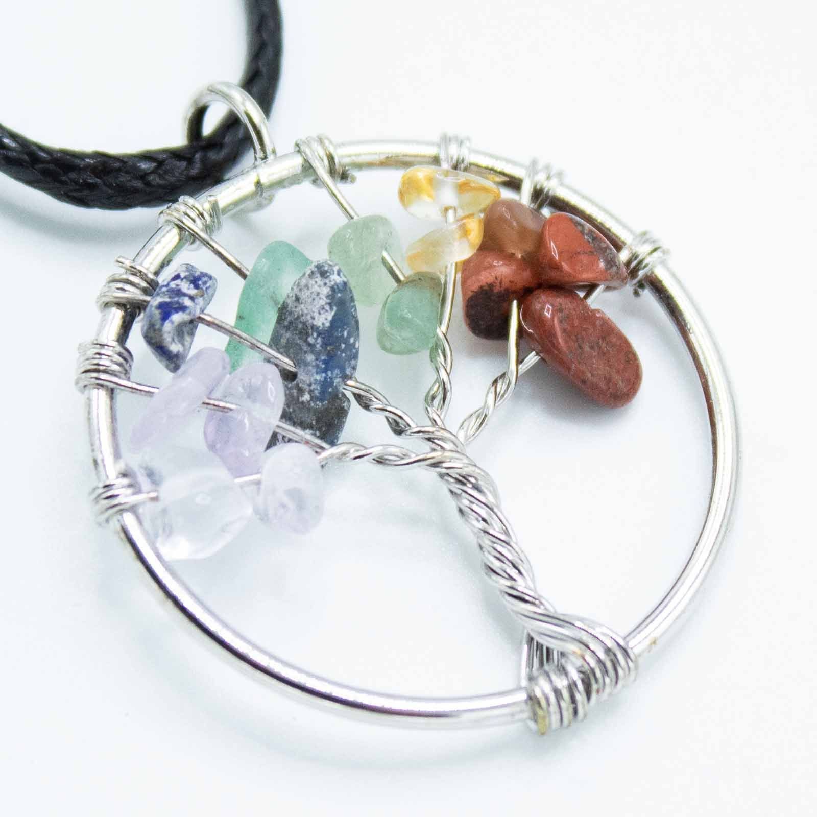 energy balancing tree of life chakra pendant Energy Balancing Tree of Life Chakra Pendant - Image 3