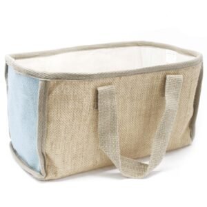 Eco Market Storage Basket Teal Jute