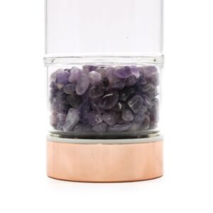 Calming Crystal Glass Tea Infuser Amethyst