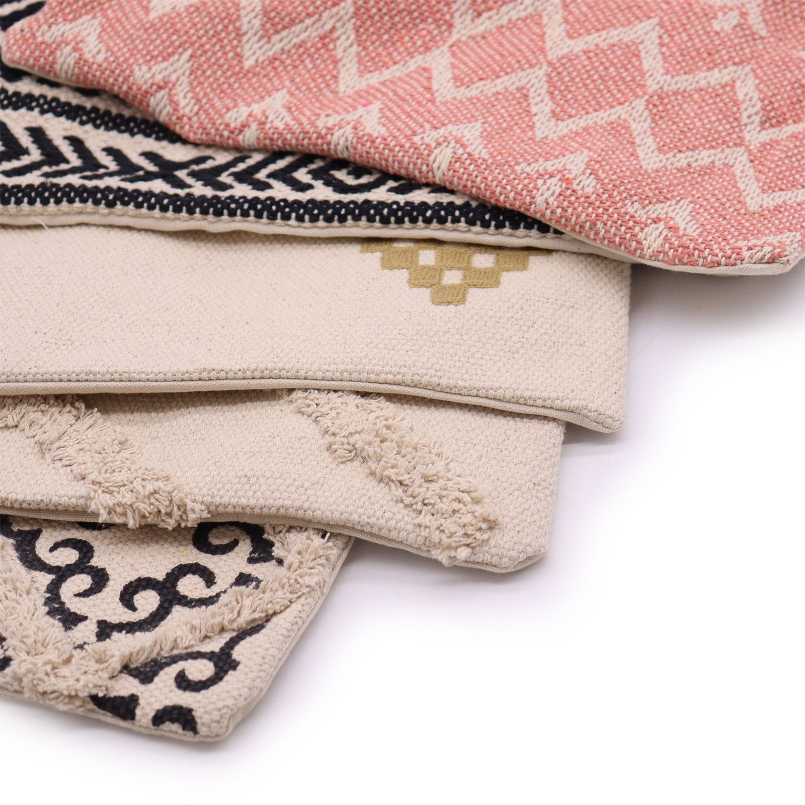 berber-inspired cushion cover soft neutrals Berber-Inspired Cushion Cover Soft Neutrals - Image 4