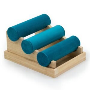 Tiered Velvet Bangle Bracelet Display Stand