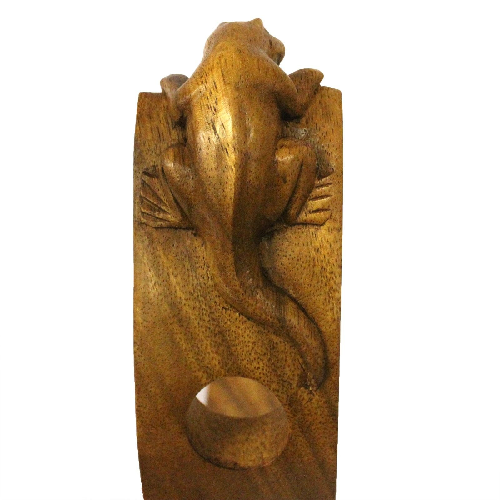 exotic balancing wine holder suar wood gecko Exotic Balancing Wine Holder Suar Wood Gecko