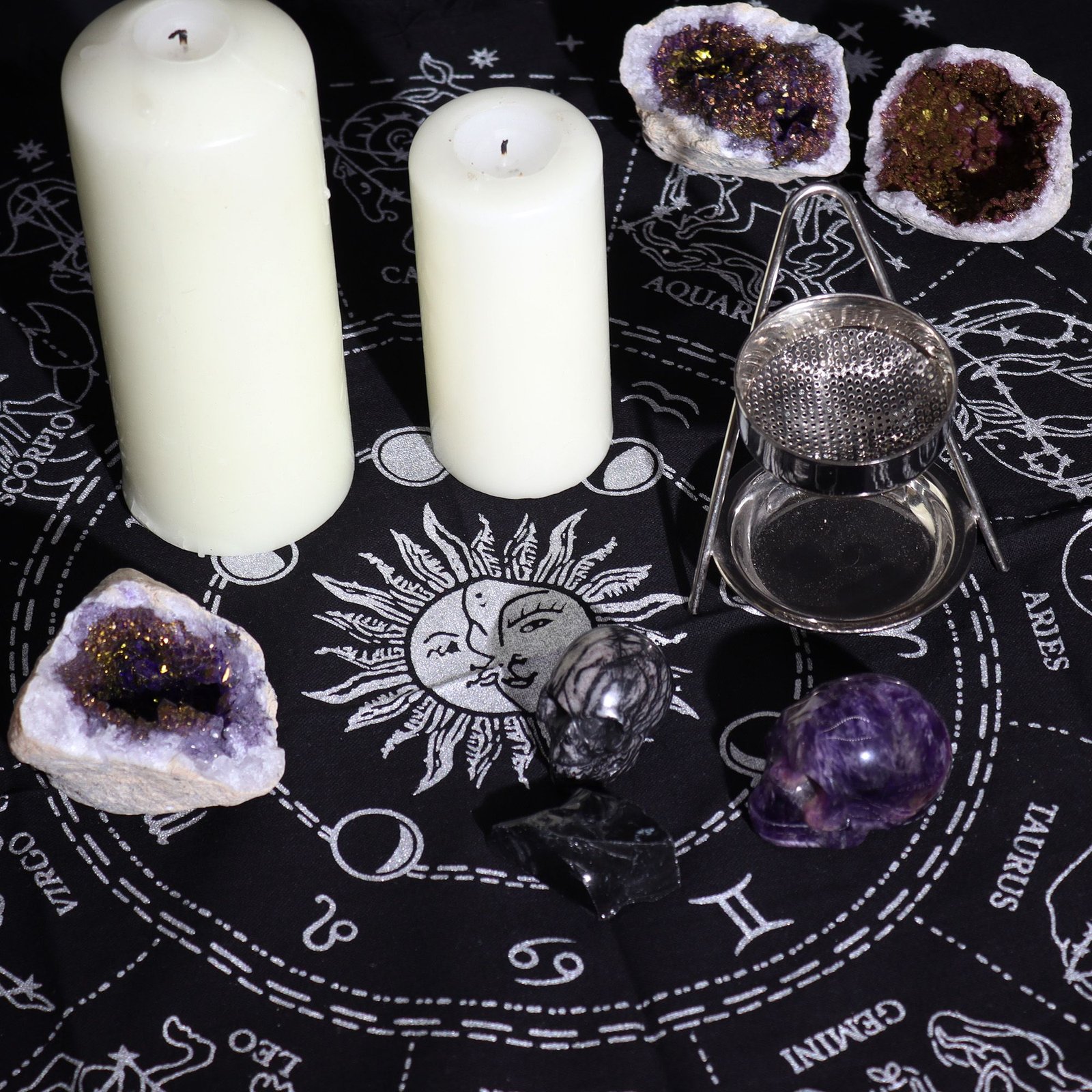 astrology ritual altar cloth zodiac horoscope Astrology Ritual Altar Cloth Zodiac Horoscope - Image 3