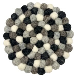 Serene Round Wool Felt Heat-Protecting Trivet