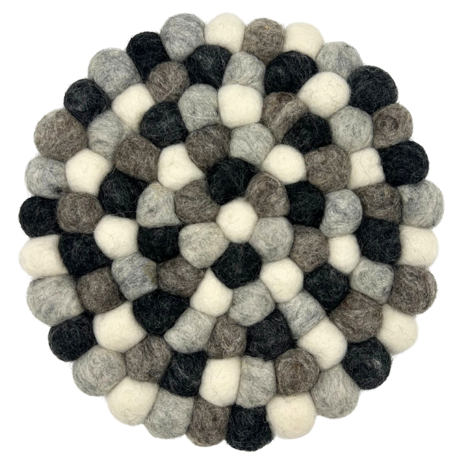 serene round wool felt heat-protecting trivet Serene Round Wool Felt Heat-Protecting Trivet