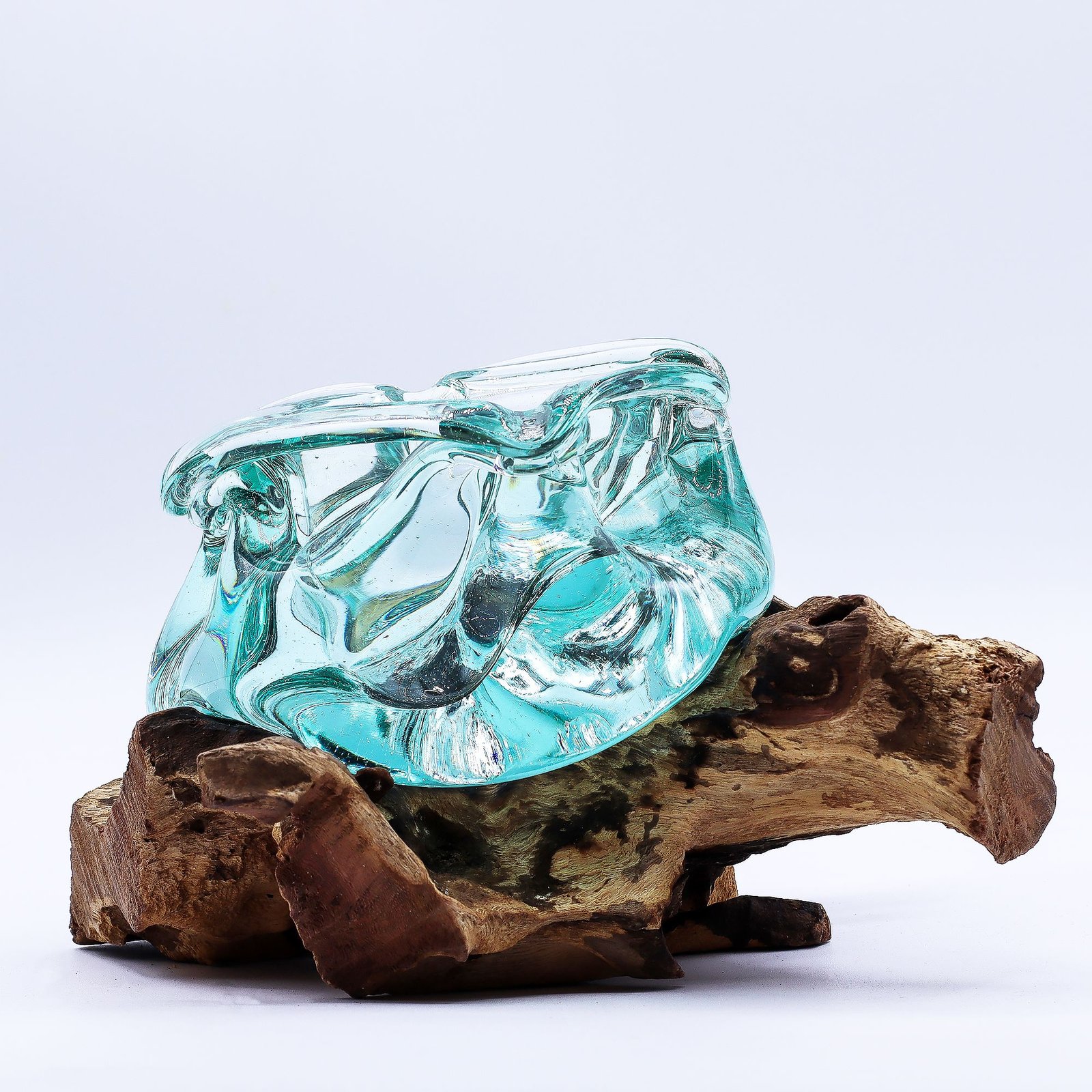 grounded glow chunky glass candle holder Grounded Glow Chunky Glass Candle Holder - Image 5